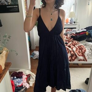 Elegant Navy Blue Women's Dress